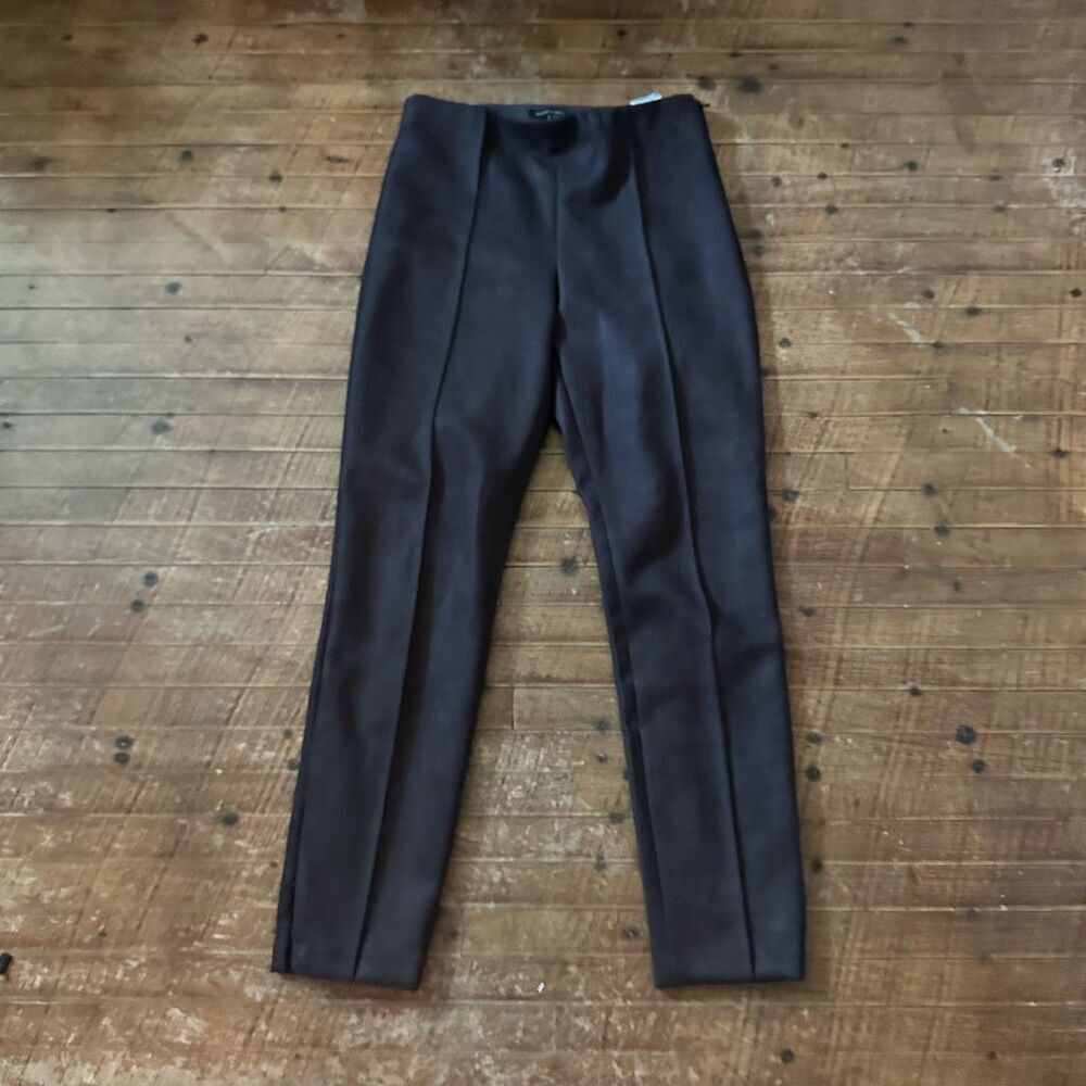 Banana Republic brown ponte 2P flat front business casual slacks